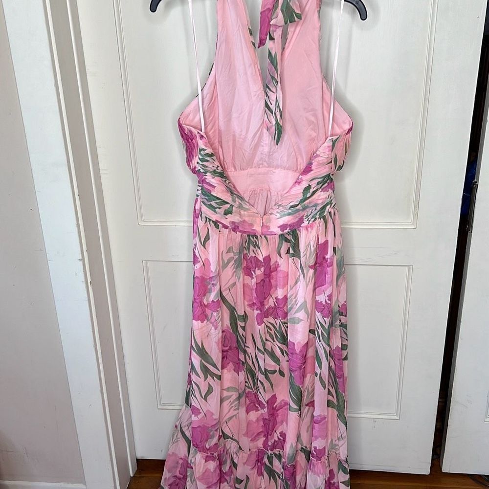 Petal & Pup Pink Floral Maxi Dress - Picture 8 of 11